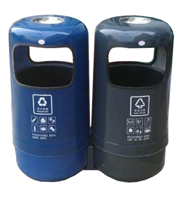 A89-2玻璃钢分类垃圾桶