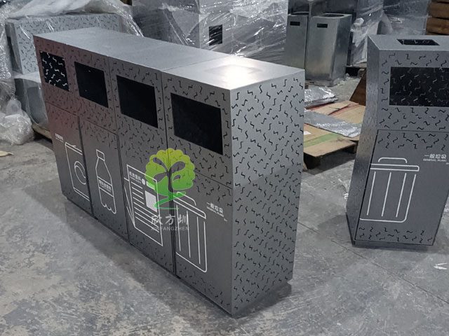 不锈钢镂空果皮箱防潮耐用工厂生产图