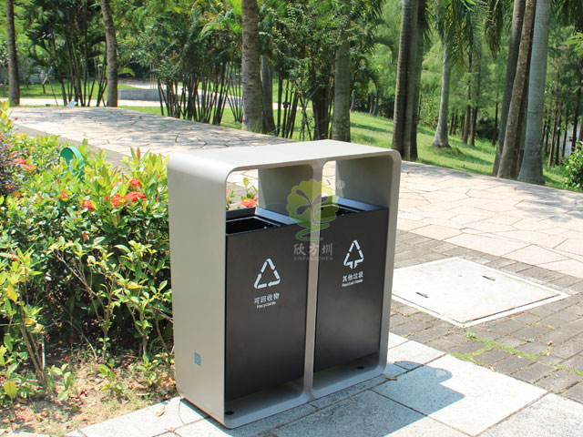 深圳完美体育官网城市形象更新垃圾桶无缝一体简约耐用