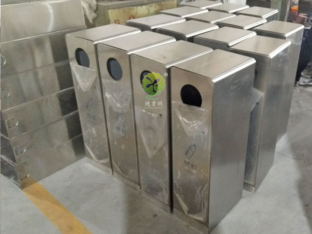 户外五分类垃圾箱-不锈钢户外组合垃圾箱批发厂家