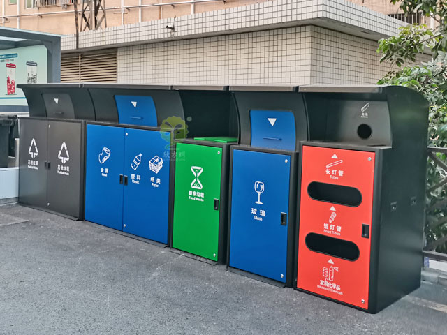 深圳南山区垃圾分类投放点收集站城管标准覆盖城中村小区