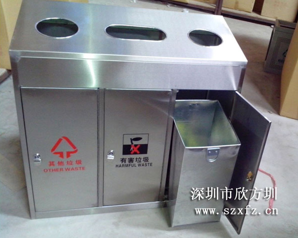 深圳供电局订购多款垃圾桶以及园林椅和展示牌