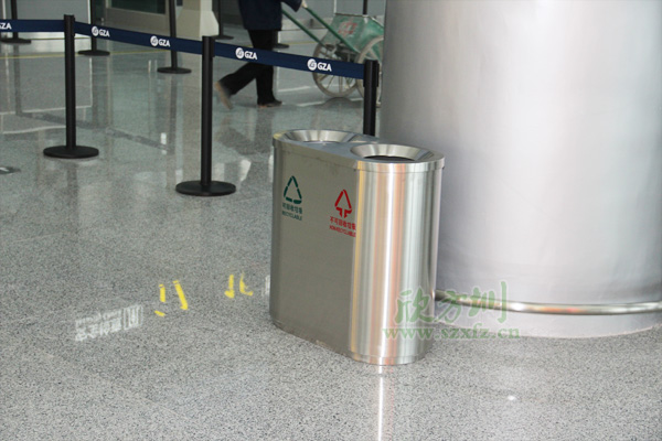 贵阳机场不锈钢垃圾桶产品