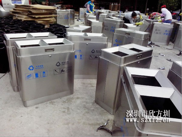 深圳新世界物管订购完美体育官网不锈钢垃圾桶